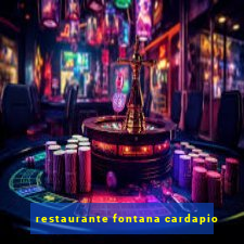 restaurante fontana cardapio